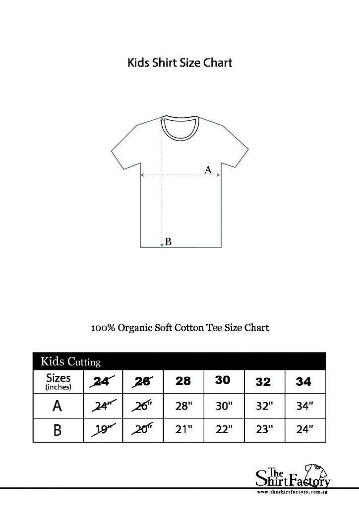 Size Charts – The Shirt Factory